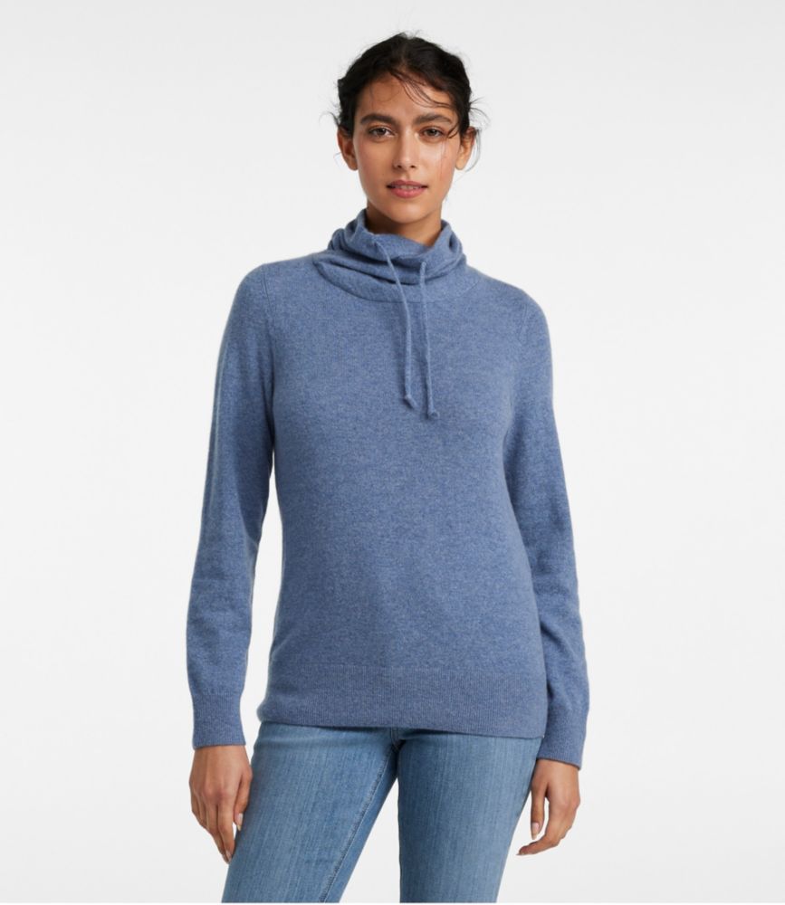 Women's Classic Cashmere Sweater, Funnelneck - leoleo123123