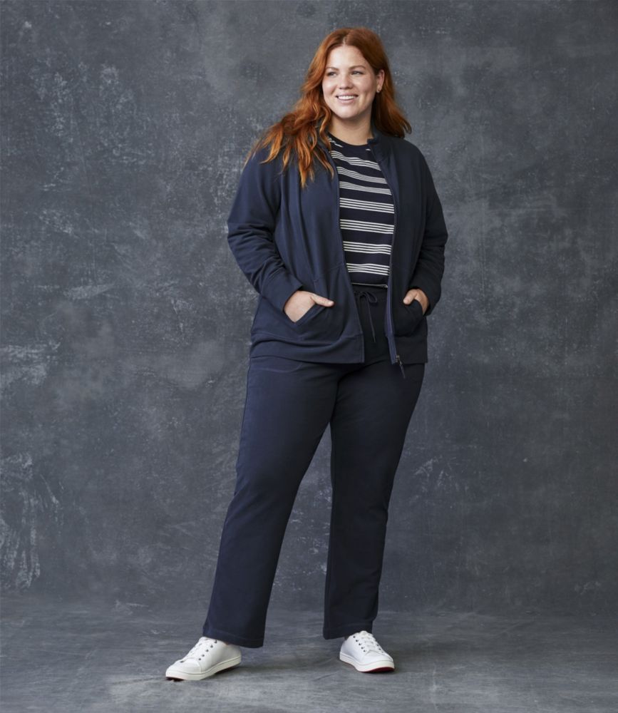 Women's Ultrasoft Sweats, Full-Zip Mock-Neck Jacket - leoleo123123