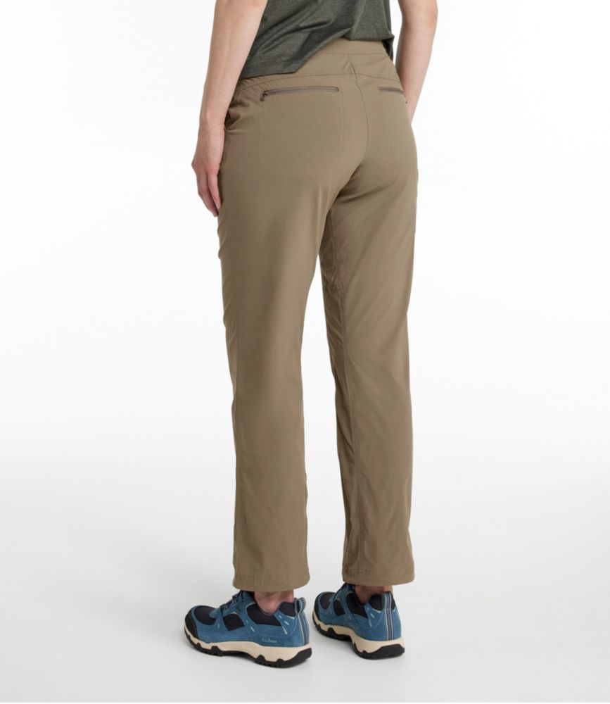 Women's Water-Repellent Comfort Trail Pants, Mid-Rise Straight-Leg - leoleo123123