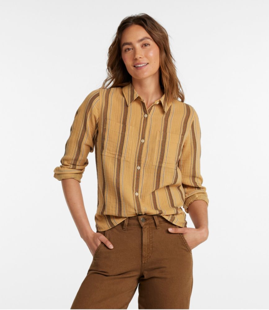 Women's Cloud Gauze Shirt, Long-Sleeve - leoleo123123