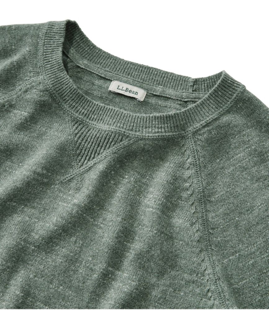 Women's Organic Cotton Slub Sweater, Crewneck Sweatshirt - leoleo123123