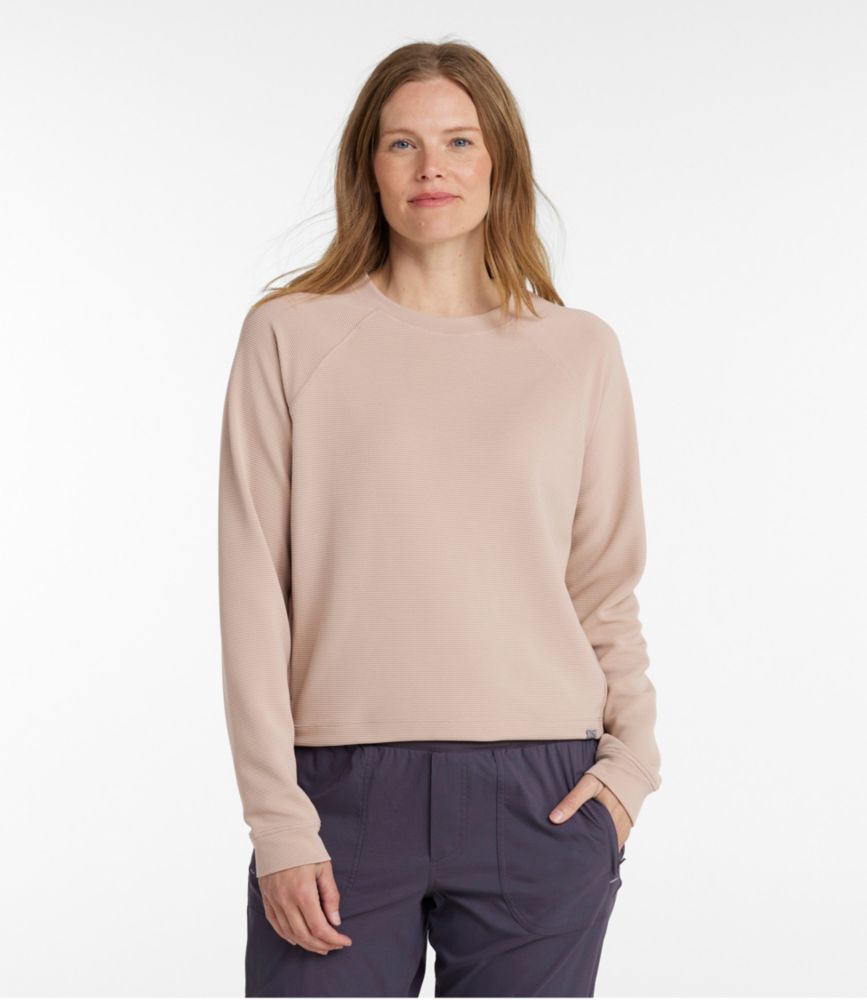 Women's VentureStretch Ottoman-Rib Pullover, Cropped - leoleo123123