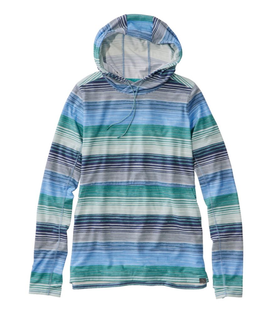 Women's Everyday SunSmart® Hooded Pullover, Long-Sleeve Stripe - leoleo123123