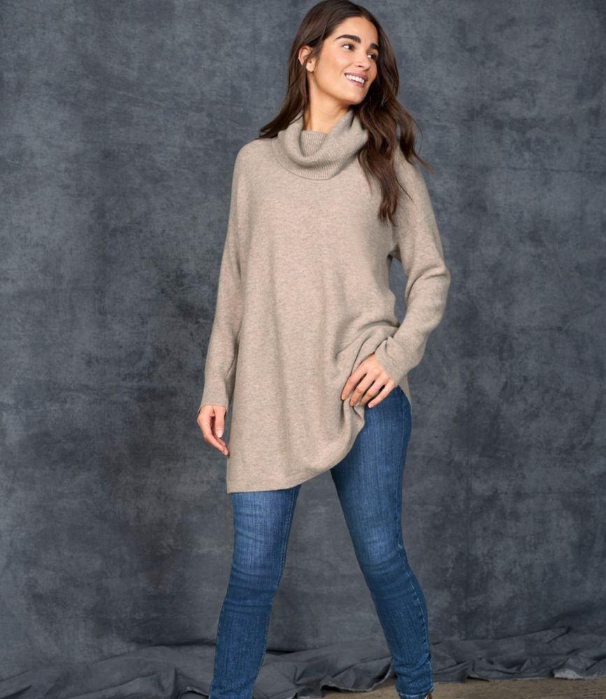 Women's Respun Cashmere Turtleneck Sweater - leoleo123123