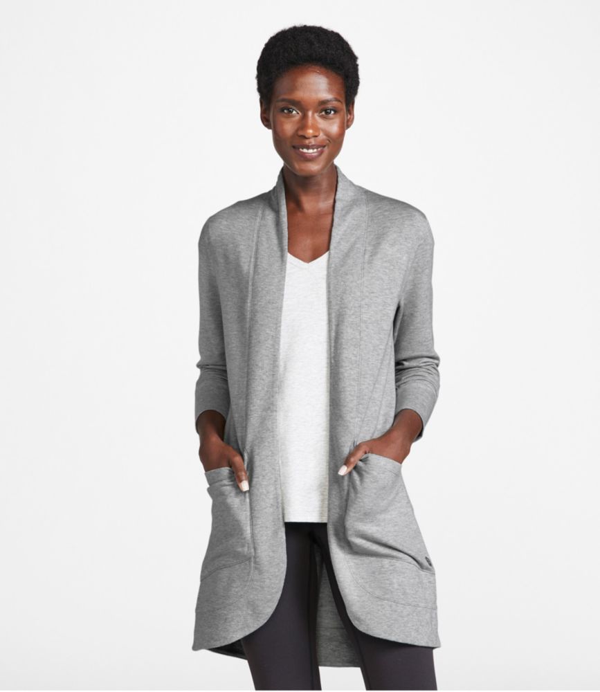 Women's SoftFlex Long Open Cardigan - leoleo123123