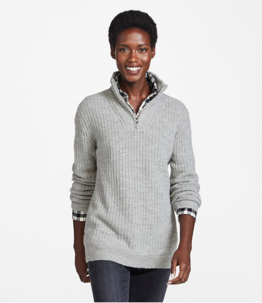 Women's Cozy Cloud Sweater, Quarter-Zip - leoleo123123