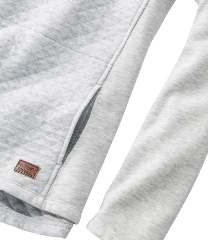 Women's Quilted Sweatshirt Pullover, Funnelneck - leoleo123123