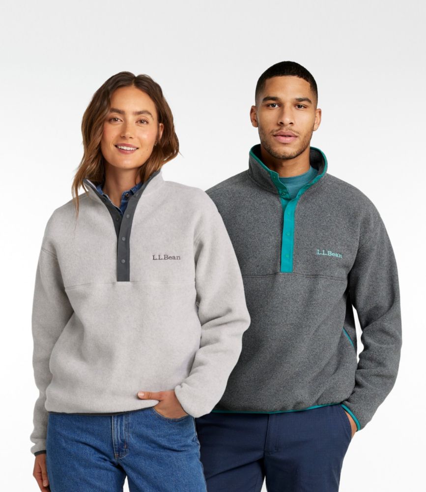 Adults' Bean's Classic Fleece Pullover - leoleo123123