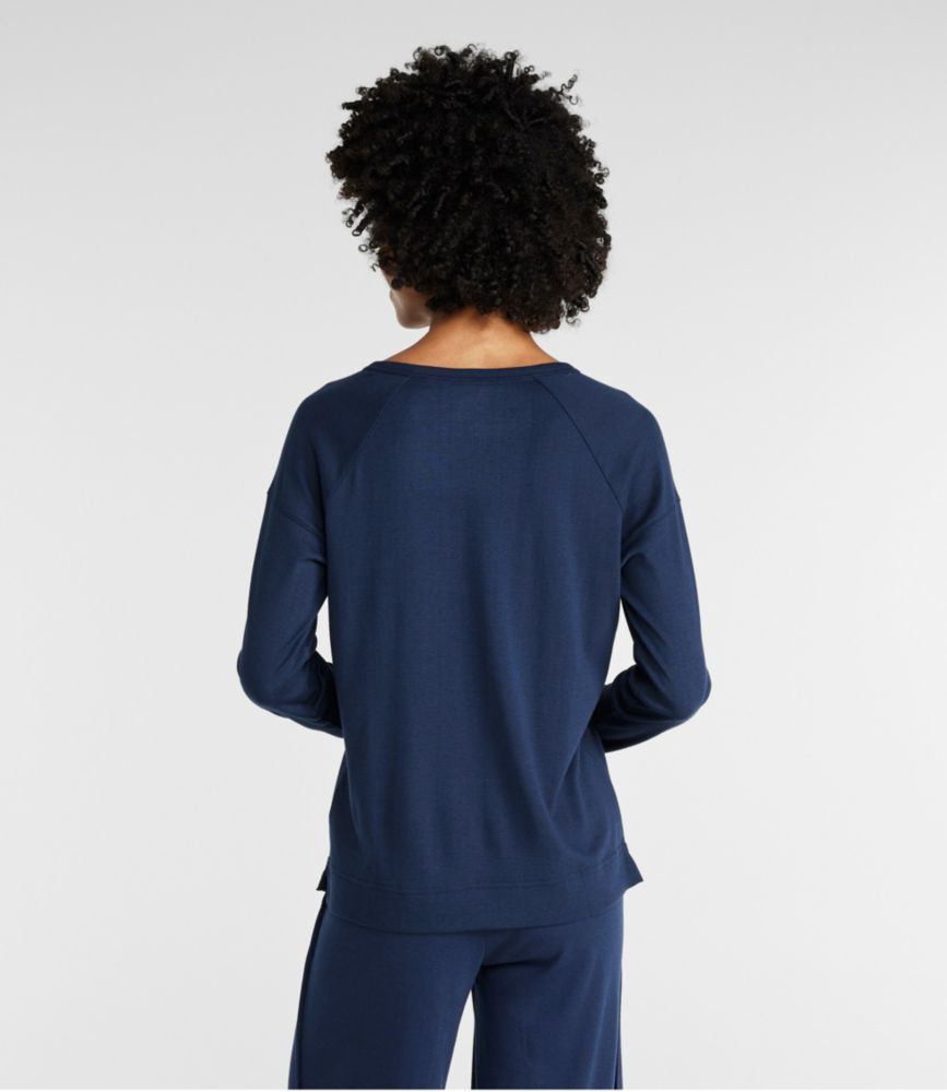 Women's Restorative Sleepwear, Long-Sleeve Henley - leoleo123123