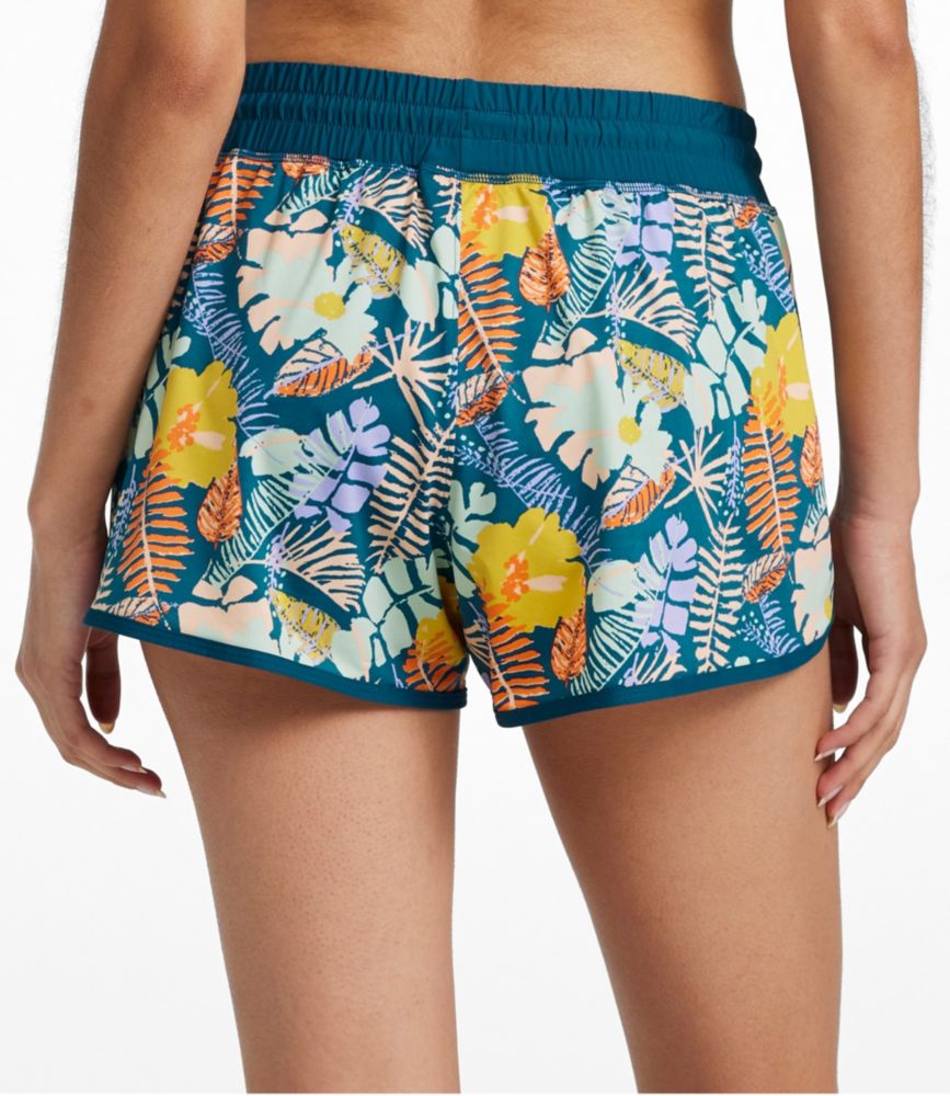 Women's UPF 50+ Knit Shorts, Print - leoleo123123