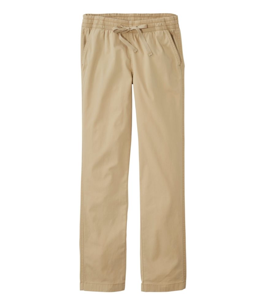 Women's Lakewashed Chino Pants, Mid-Rise Pull-On Ankle - leoleo123123