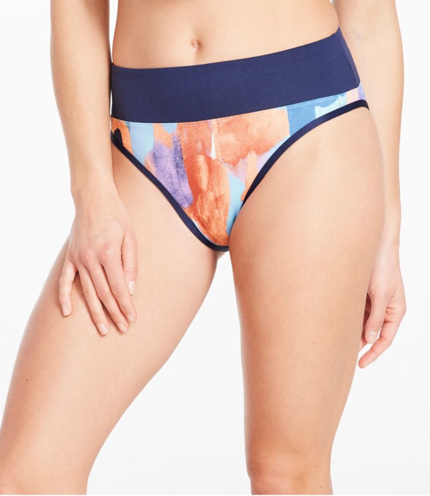 Women's New Currents Swimwear, Mid-Rise Brief Print - leoleo123123