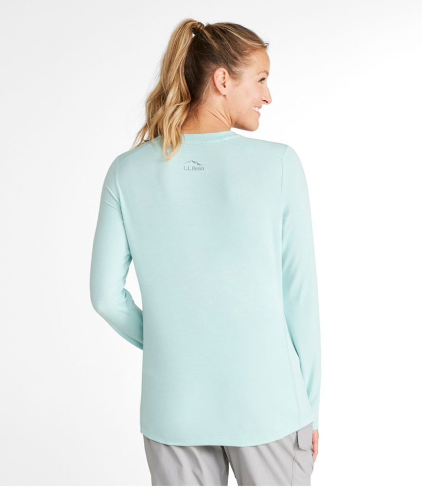 Women's Tropicwear Comfort Crew, Long-Sleeve - leoleo123123