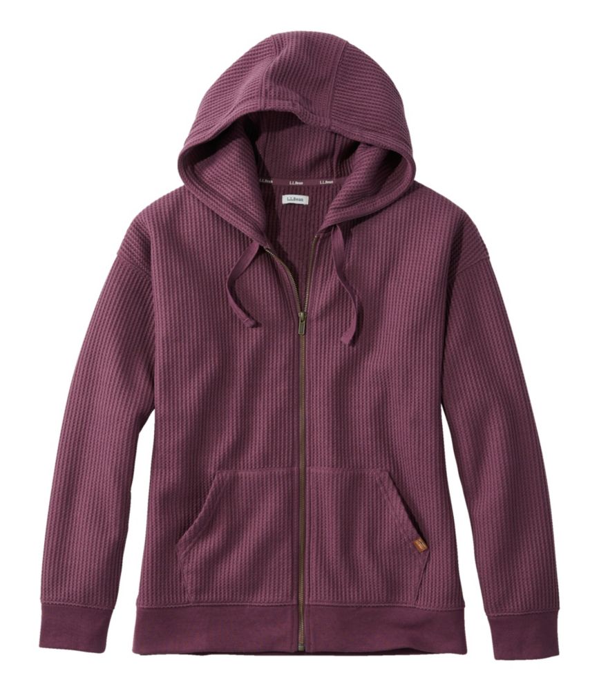 Women's Birchwood Brushed Waffle Full-Zip Hoodie - leoleo123123