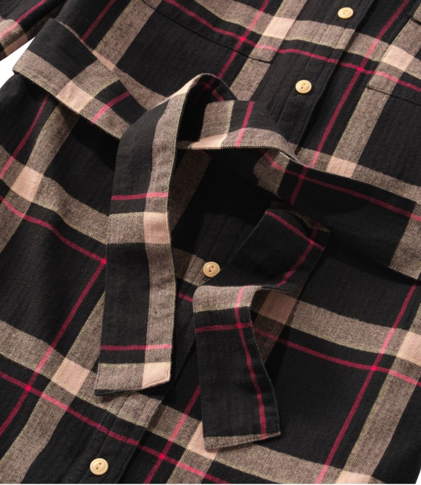 Women's Signature Camp Flannel Shirt Dress, Button-Front - leoleo123123