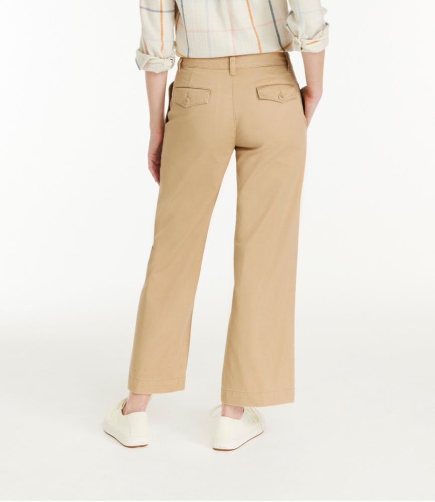 Women's Signature Boyfriend Chinos, Mid-Rise Patchwork - leoleo123123