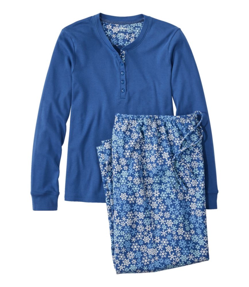Women's Cozy PJ Set, Print - leoleo123123
