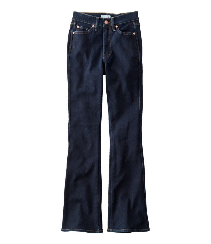 Women's Signature Stretch Jeans, High-Rise Flare - leoleo123123