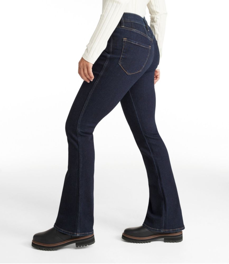 Women's Signature Stretch Jeans, High-Rise Flare - leoleo123123
