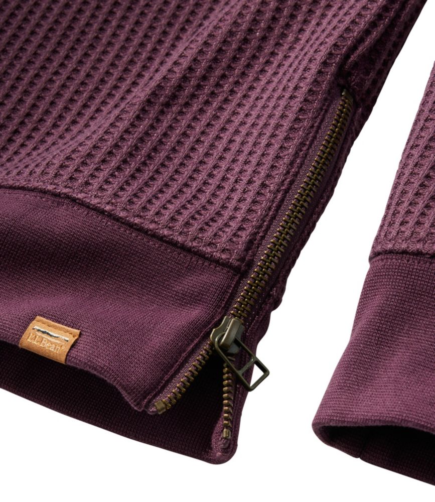 Women's Birchwood Brushed Waffle Top, Crewneck - leoleo123123