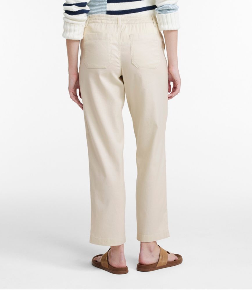 Women's Comfort Stretch Cotton/Linen Pants, High-Rise Ankle - leoleo123123