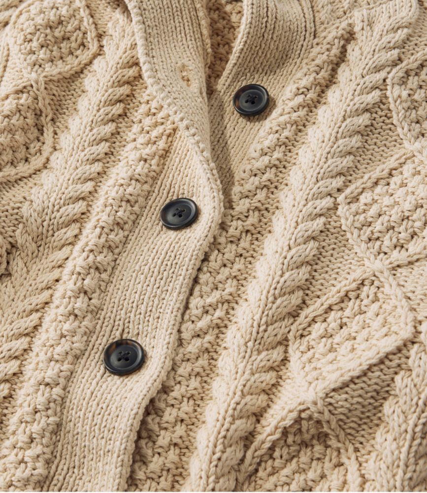 Women's Signature Cotton Fisherman Sweater, Short Cardigan - leoleo123123