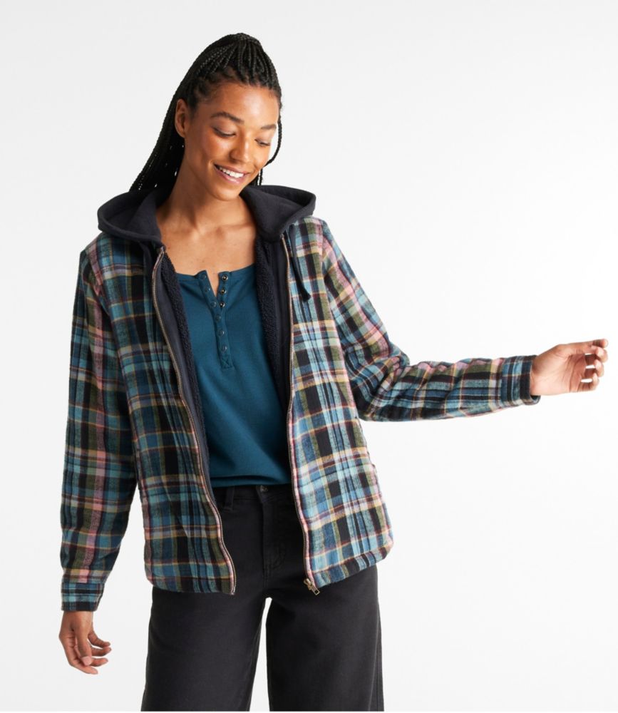 Women's Sherpa-Lined Flannel - leoleo123123