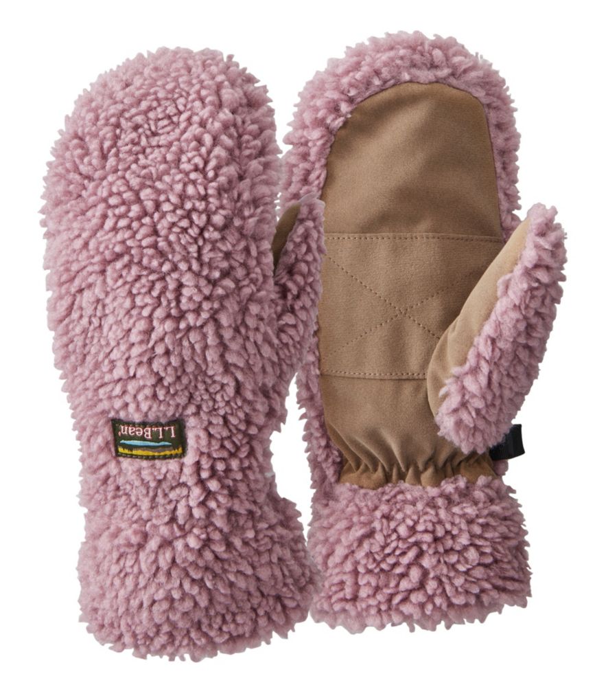 Women's Mountain Pile Fleece Mittens - leoleo123123