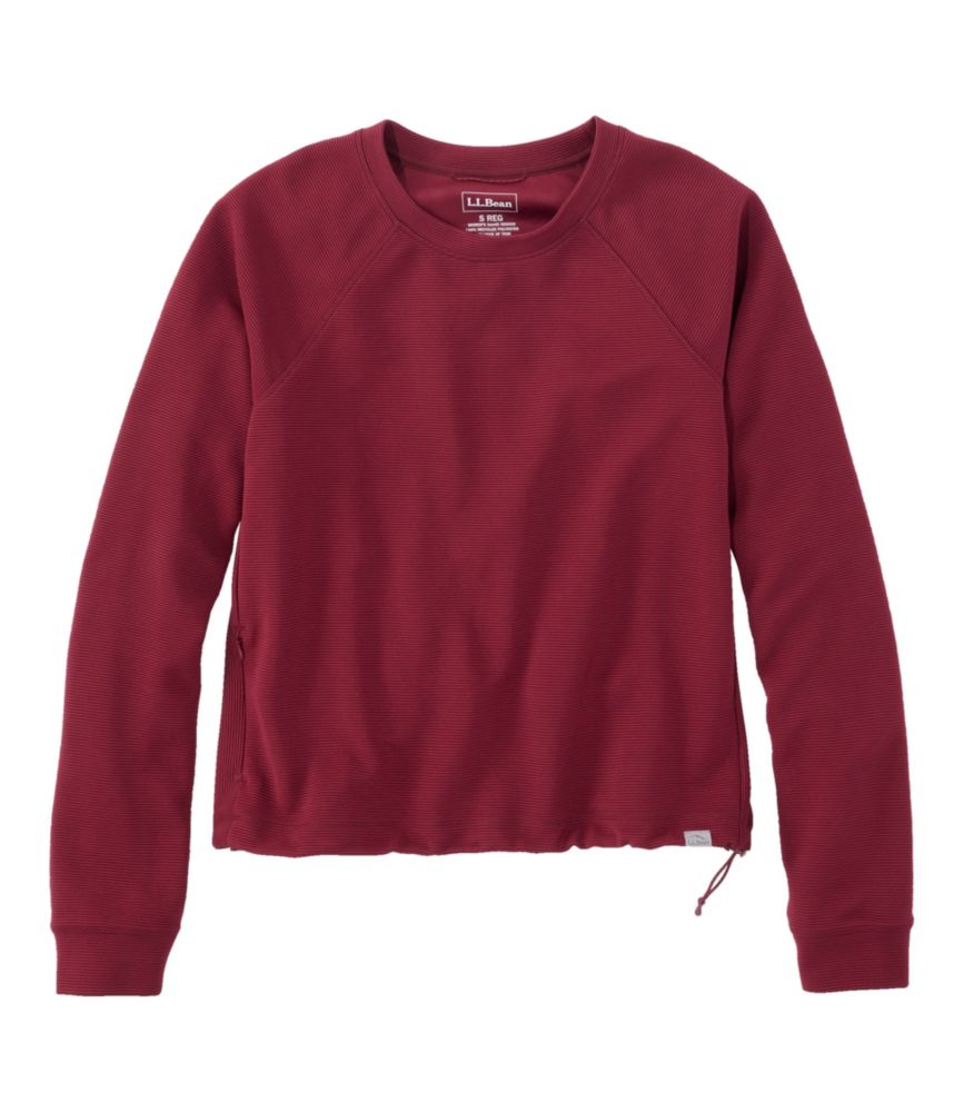 Women's VentureStretch Ottoman-Rib Pullover, Cropped - leoleo123123