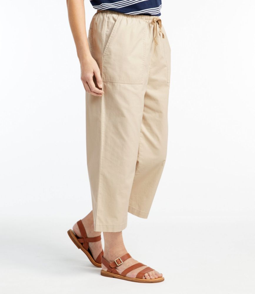 Women's Sunwashed Canvas Pants, Straight-Leg Crop - leoleo123123