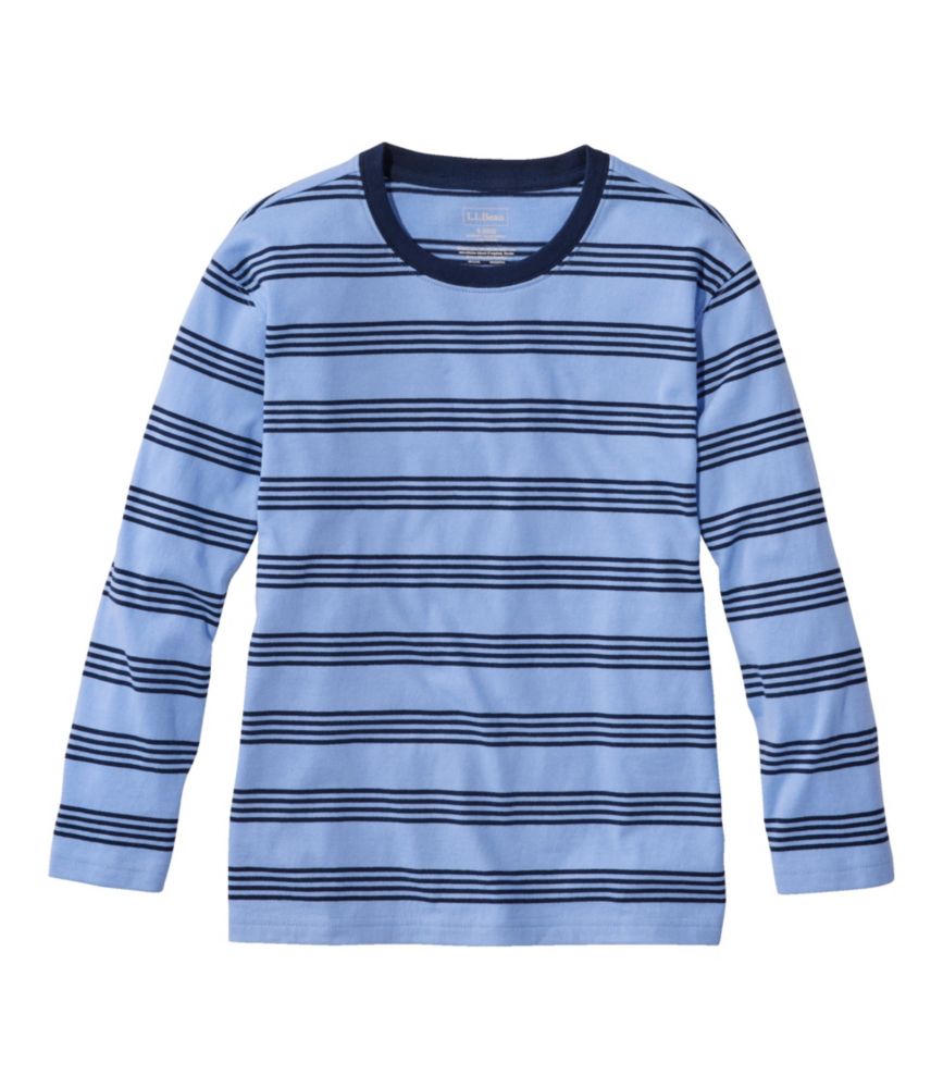 Women's Saturday T-Shirt, Crewneck Three-Quarter-Sleeve Stripe - leoleo123123