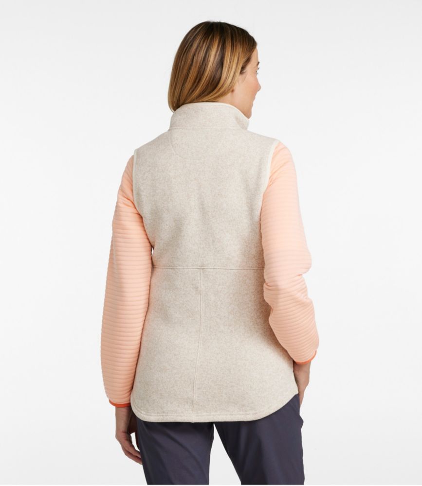 Women's L.L.Bean Sweater Fleece Long Vest - leoleo123123