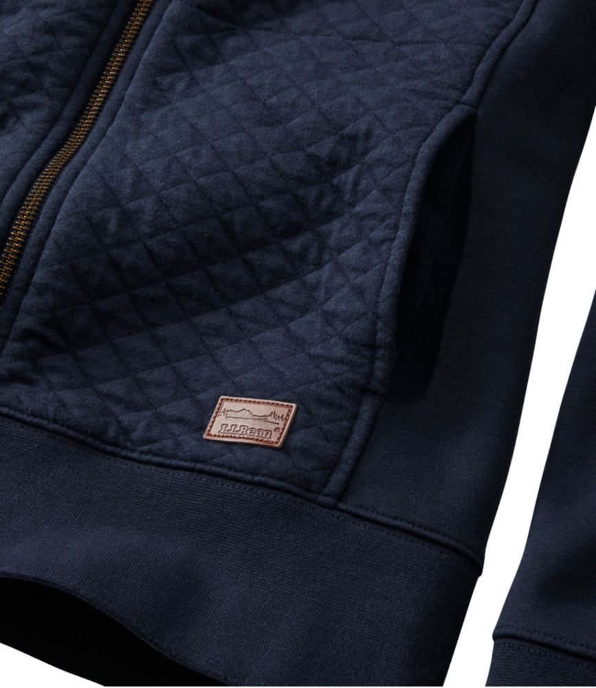 Women's Quilted Full-Zip Sweatshirt - leoleo123123