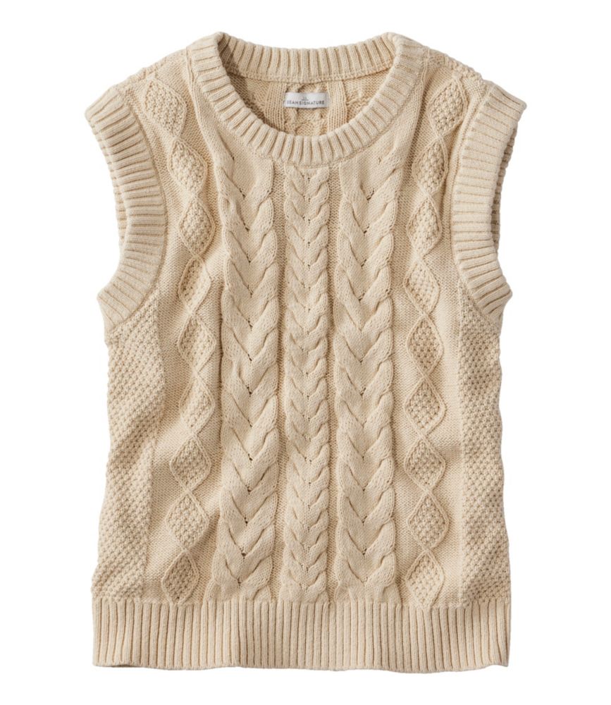 Women's Signature Classic Fisherman Sweater Vest - leoleo123123