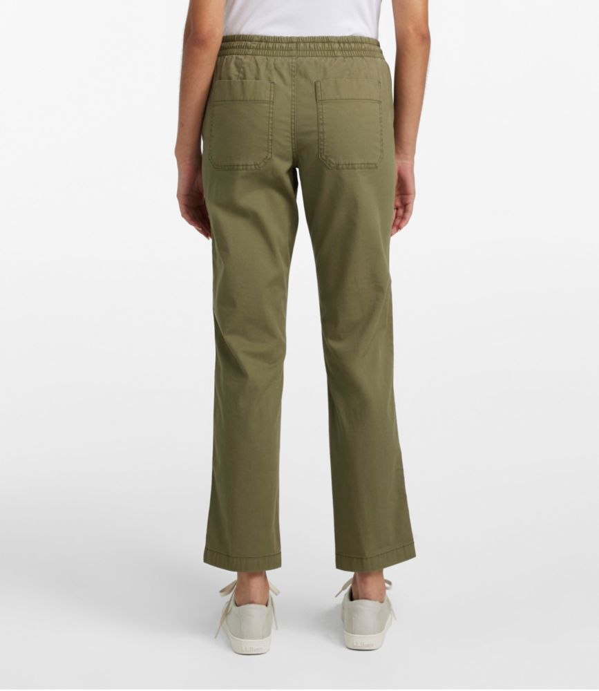 Women's Lakewashed Chino Pants, Mid-Rise Pull-On Ankle - leoleo123123
