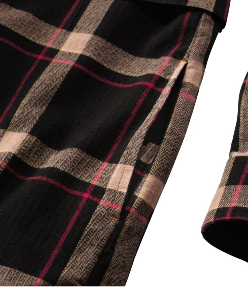Women's Signature Camp Flannel Shirt Dress, Button-Front - leoleo123123