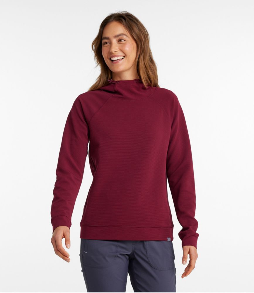 Women's VentureStretch Ottoman-Rib Hoodie - leoleo123123
