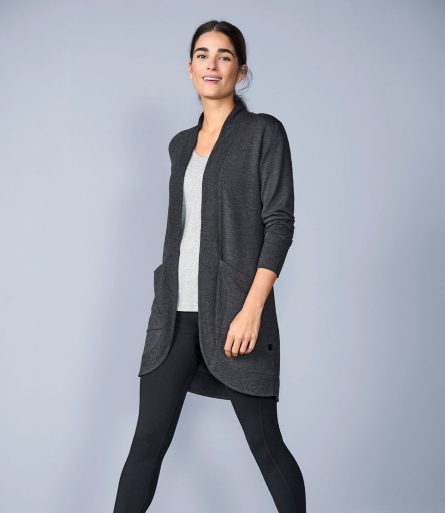 Women's SoftFlex Long Open Cardigan - leoleo123123