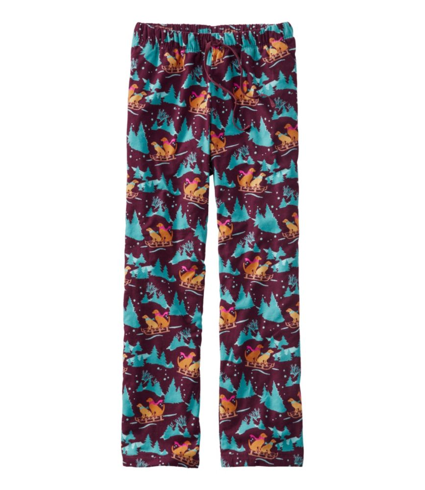 L.L.Bean Flannel Sleep Pants, Print Fleece-Lined - leoleo123123