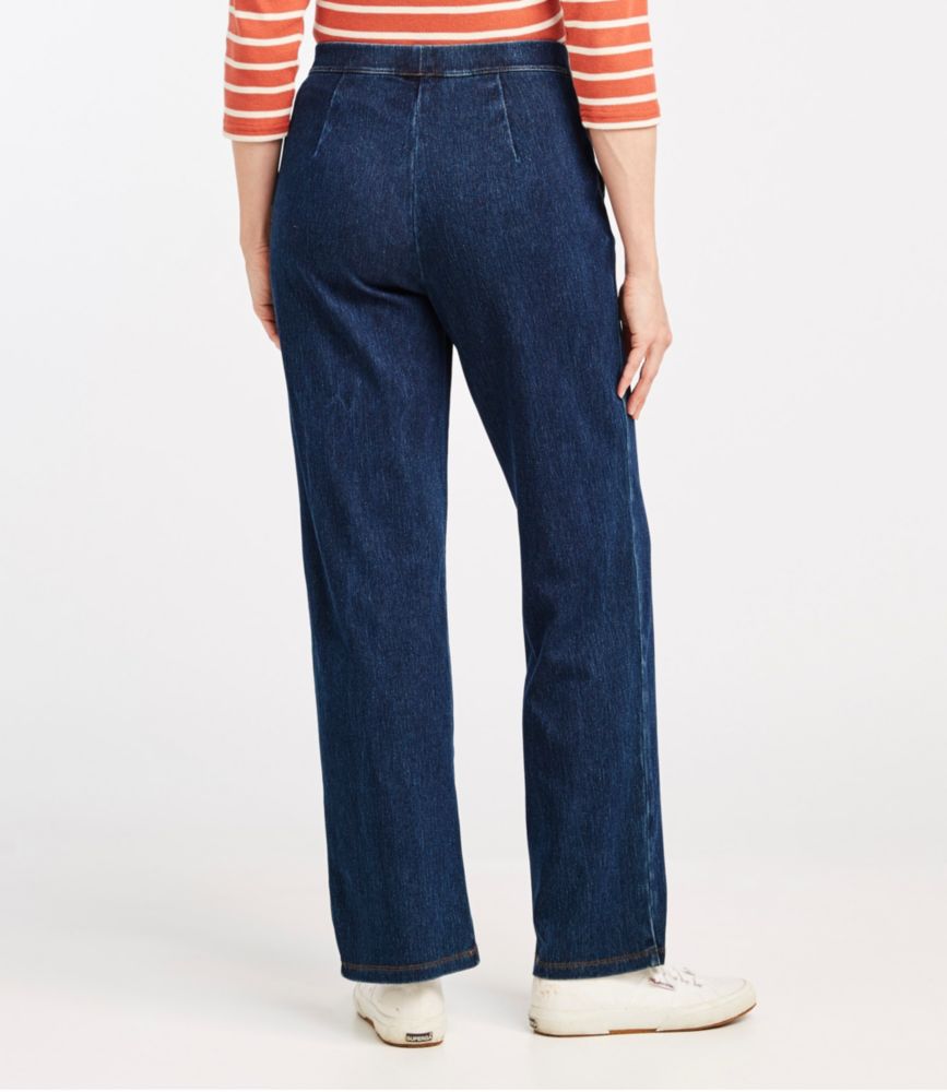 Women's Perfect Fit Pants, Denim Straight-Leg - leoleo123123