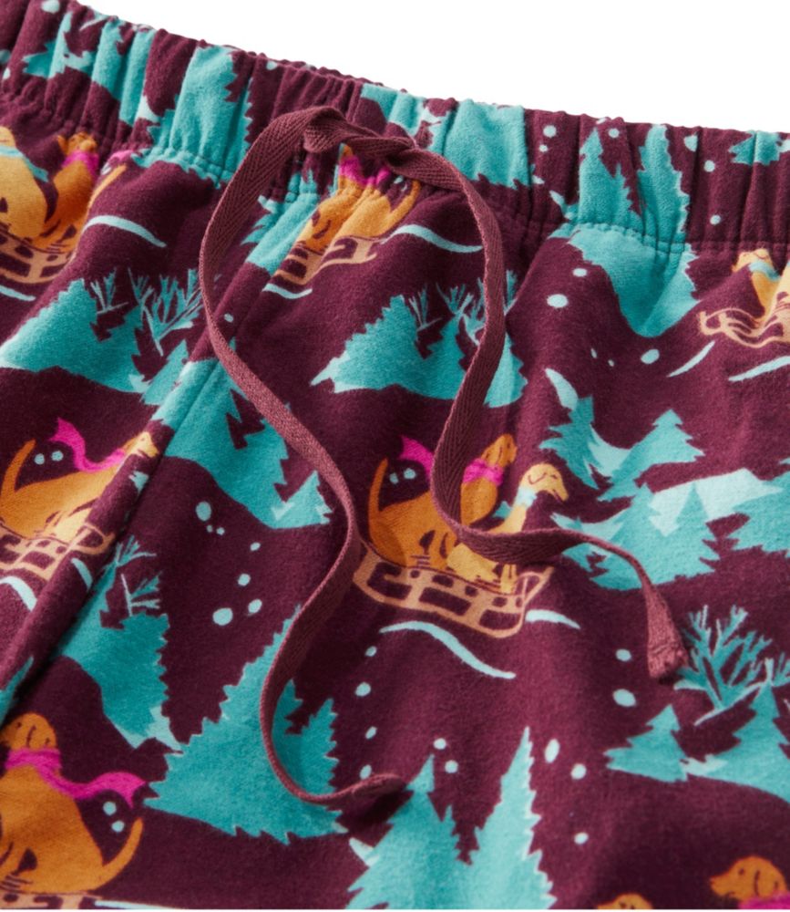 L.L.Bean Flannel Sleep Pants, Print Fleece-Lined - leoleo123123