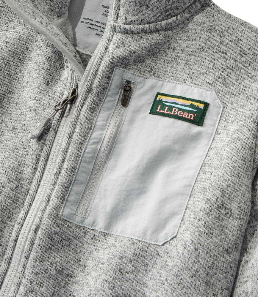 Women's L.L.Bean Sweater Fleece Full-Zip Overlay Jacket - leoleo123123