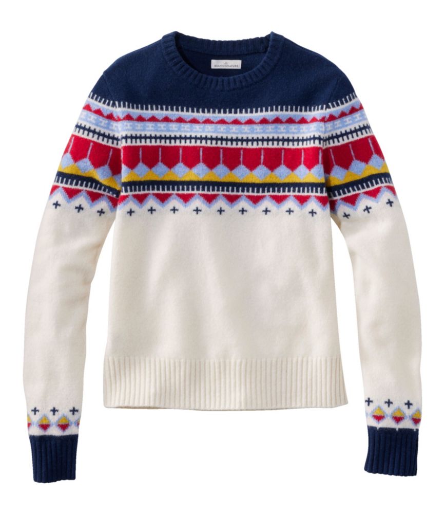 Women's Signature Camp Merino Wool Sweater, Pullover Novelty - leoleo123123