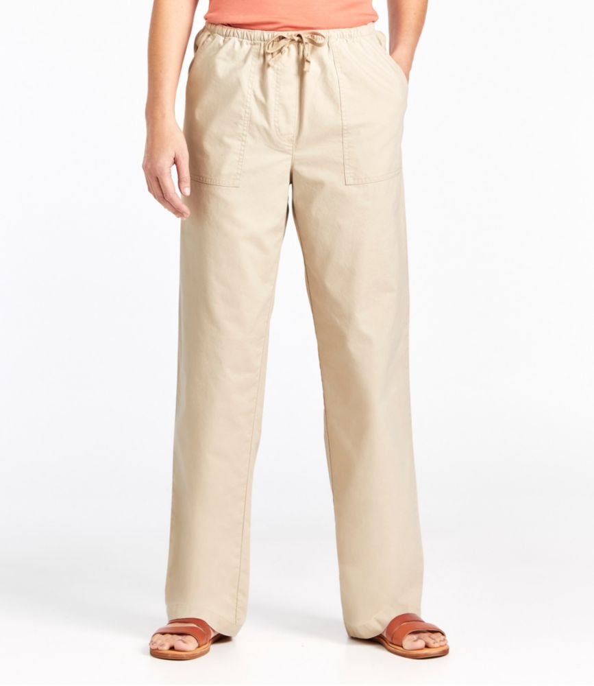 Women's Sunwashed Canvas Pants, High-Rise Straight-Leg - leoleo123123