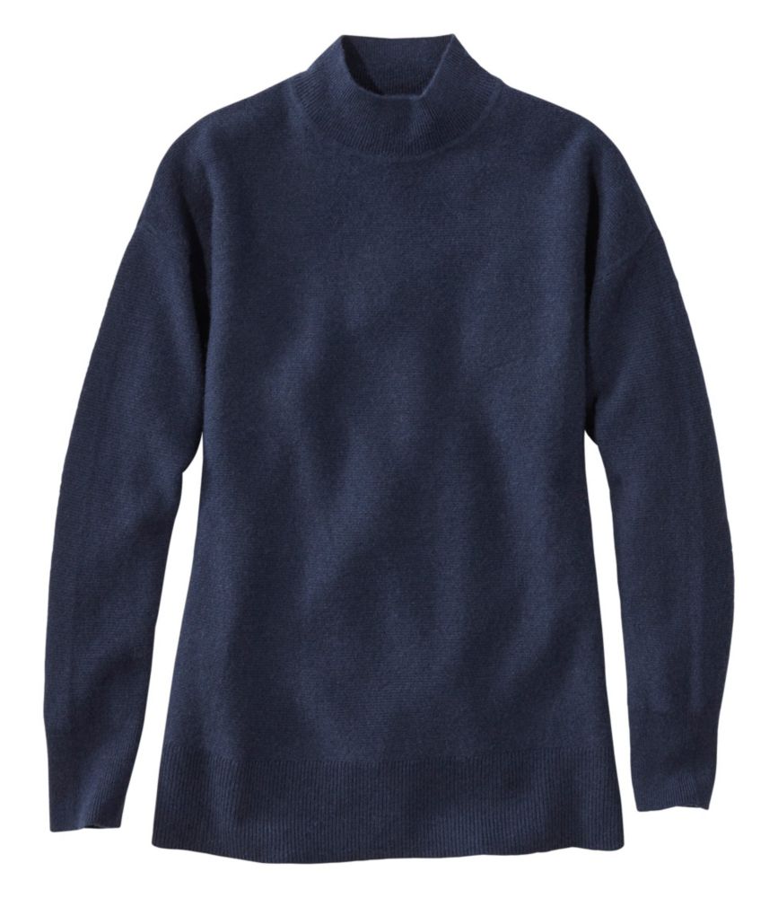 Women's Respun Cashmere Sweater, Mockneck - leoleo123123