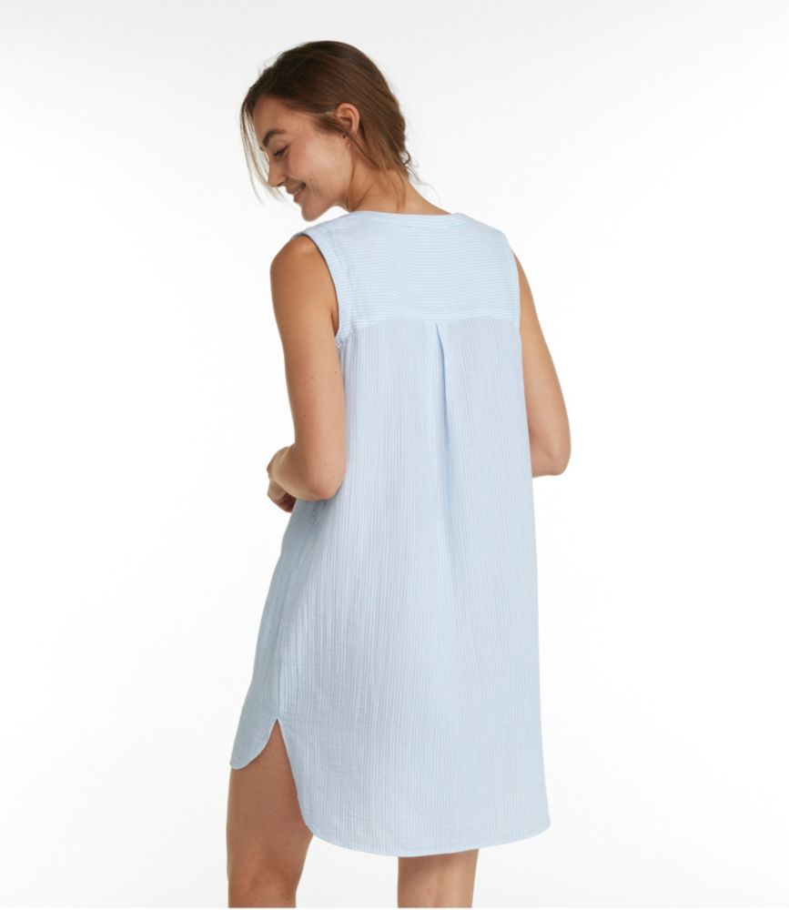 Women's Cloud Gauze Cover-Up Dress, Stripe - leoleo123123