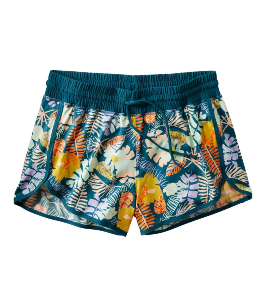 Women's UPF 50+ Knit Shorts, Print - leoleo123123