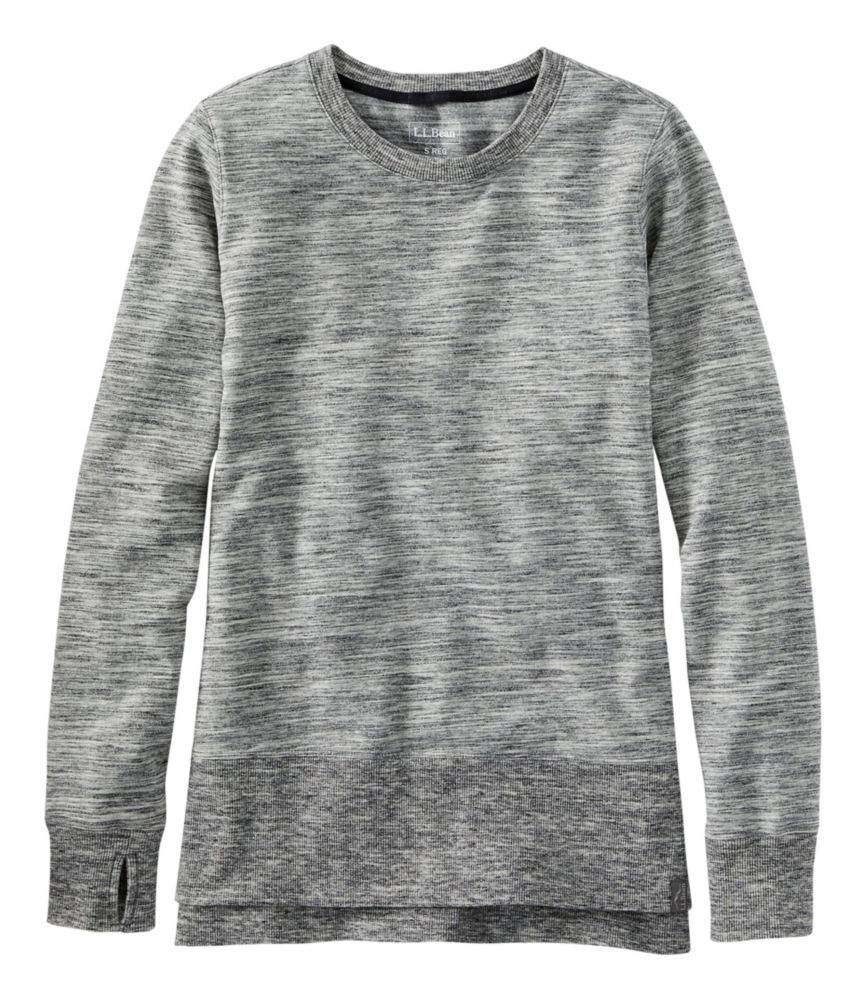 Women's L.L.Bean Cozy Sweatshirt, Split-Hem Marled - leoleo123123