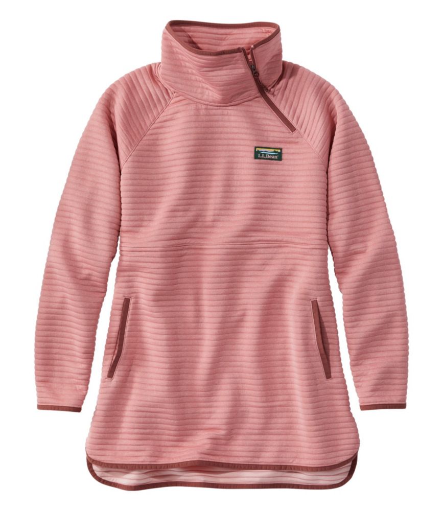 Women's Airlight Knit Asymmetrical Quarter-Zip Tunic - leoleo123123