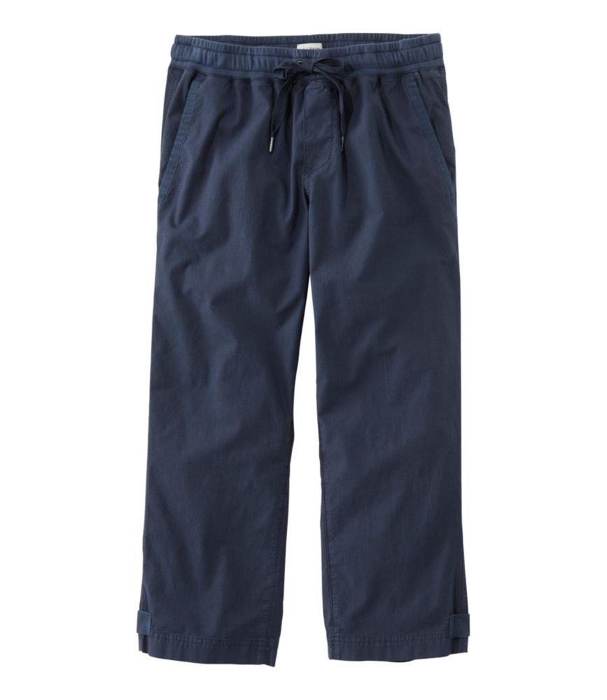 Women's Stretch Ripstop Pull-On Capri Pants, Slim-Leg - leoleo123123